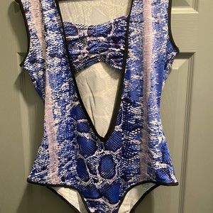 Blue Bodysuit w/ Hoodie